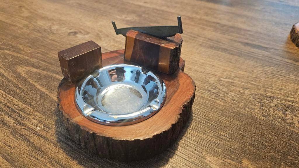 Australische Mulga-houten vintage asbak, Ophalen of Verzenden