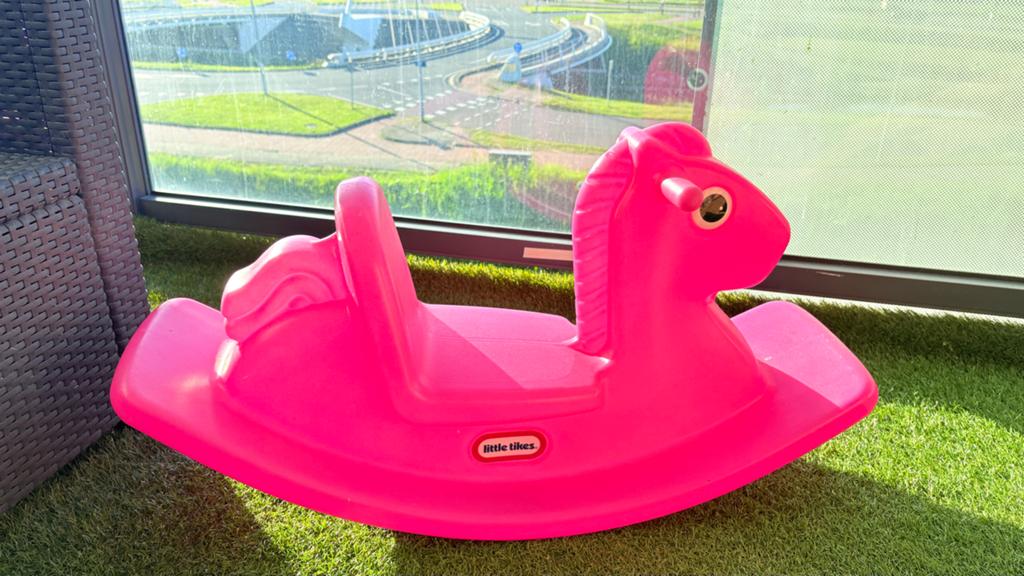 Little Tikes roze hobbelpaard, Ophalen, Gebruikt