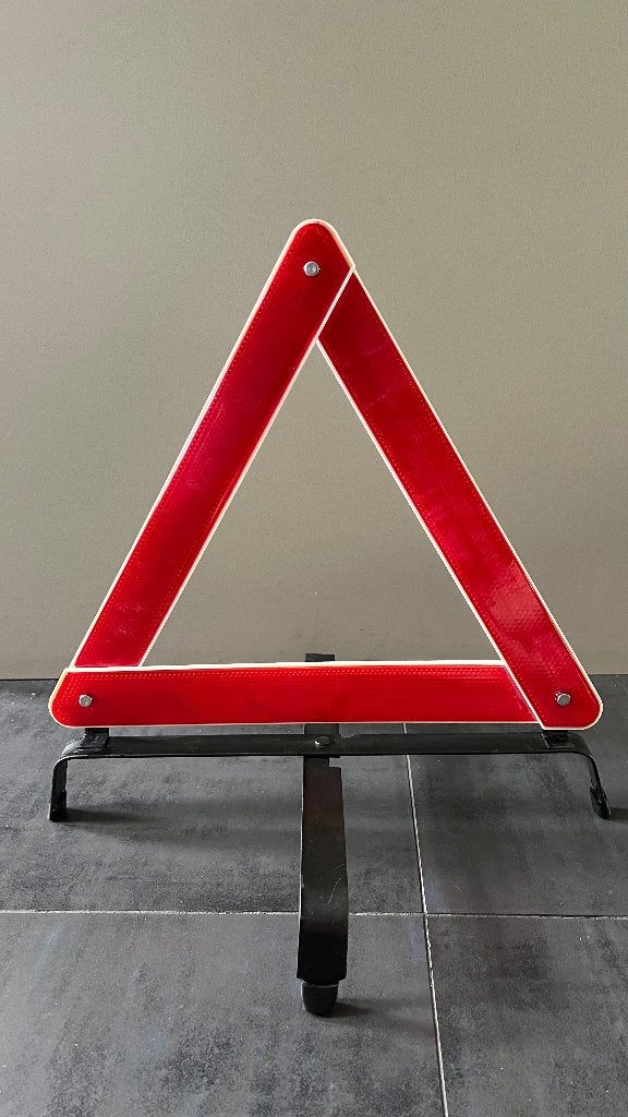 Stabiele inklapbare Gevarendriehoek in opbergkoker, Auto diversen, Ophalen, Gebruikt