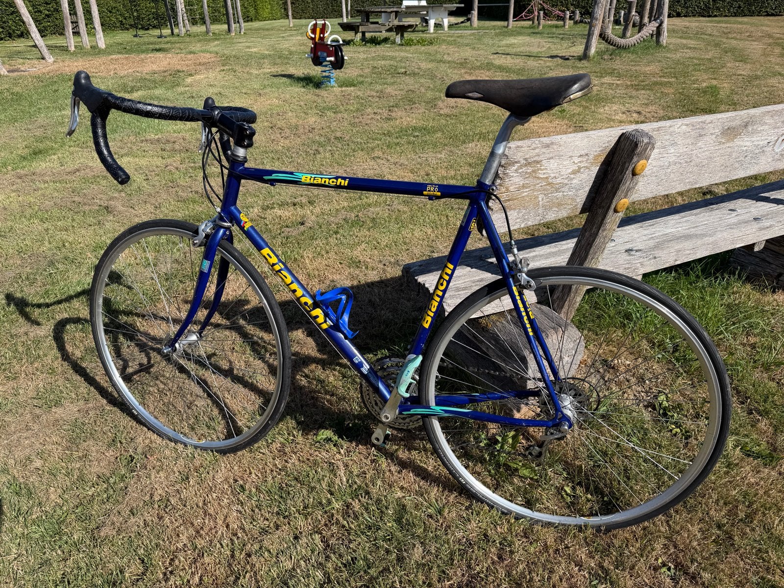Racefiets Bianchi Mega Pro 1998 - 59 cm, Ophalen, 28 inch, Gebruikt, Velgrem