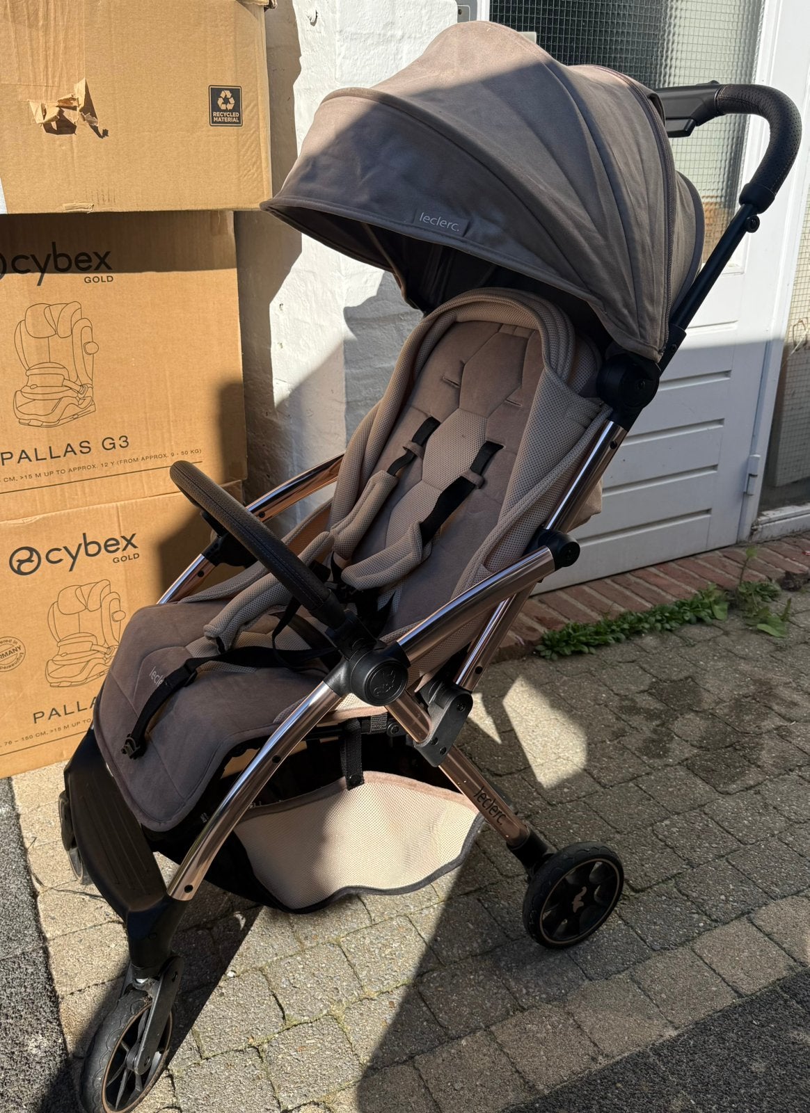 Leclerc Hexagon buggy, Ophalen, Zo goed als nieuw, Regenhoes