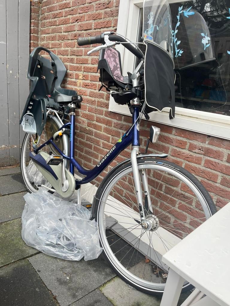 Moederfiets met 2 zitjes, Ophalen, 2 zitjes, Gebruikt, Versnellingen