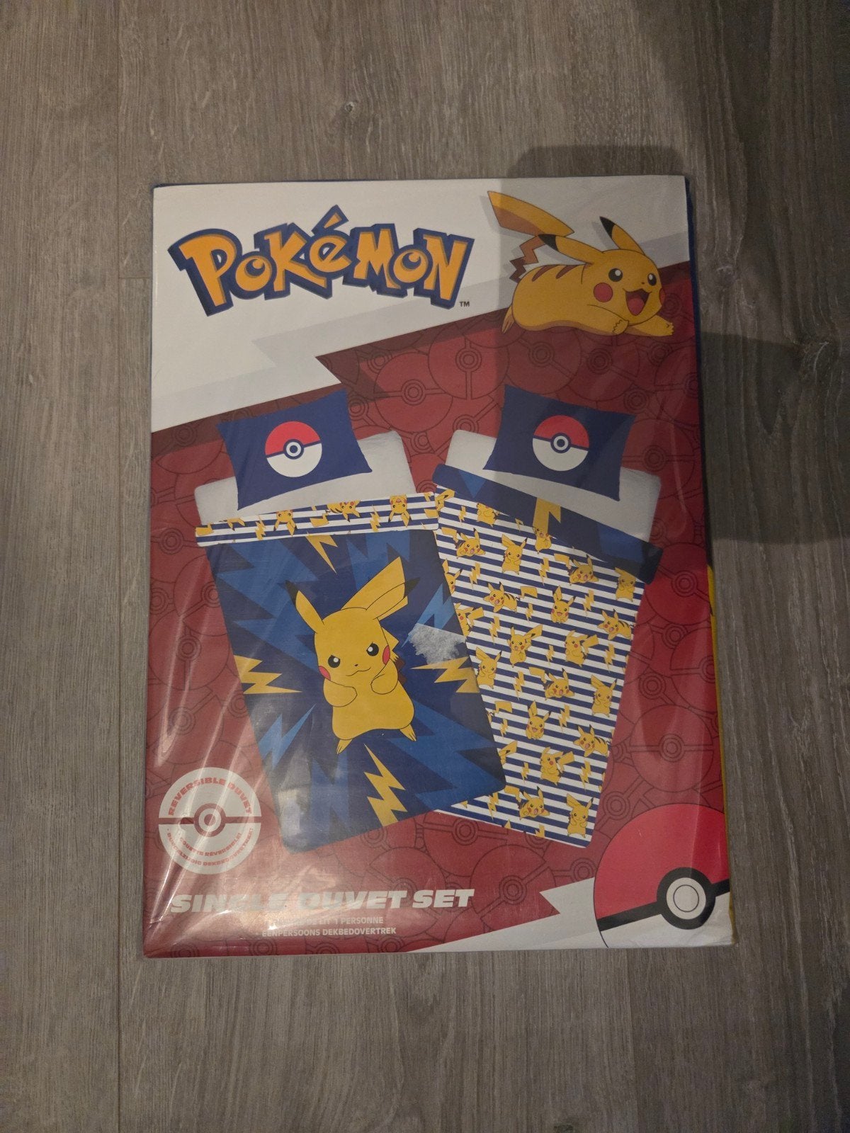 Pokémon Pikachu Dekbedovertrek Eenpersoons, Kinderen en Baby's, Ophalen, Overige merken, Meerkleurig, Nieuw