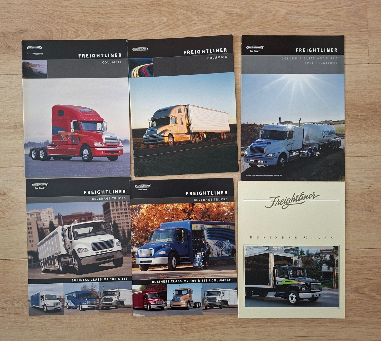 Partij Freightliner brochures USA, Verzenden, Gelezen, Overige merken