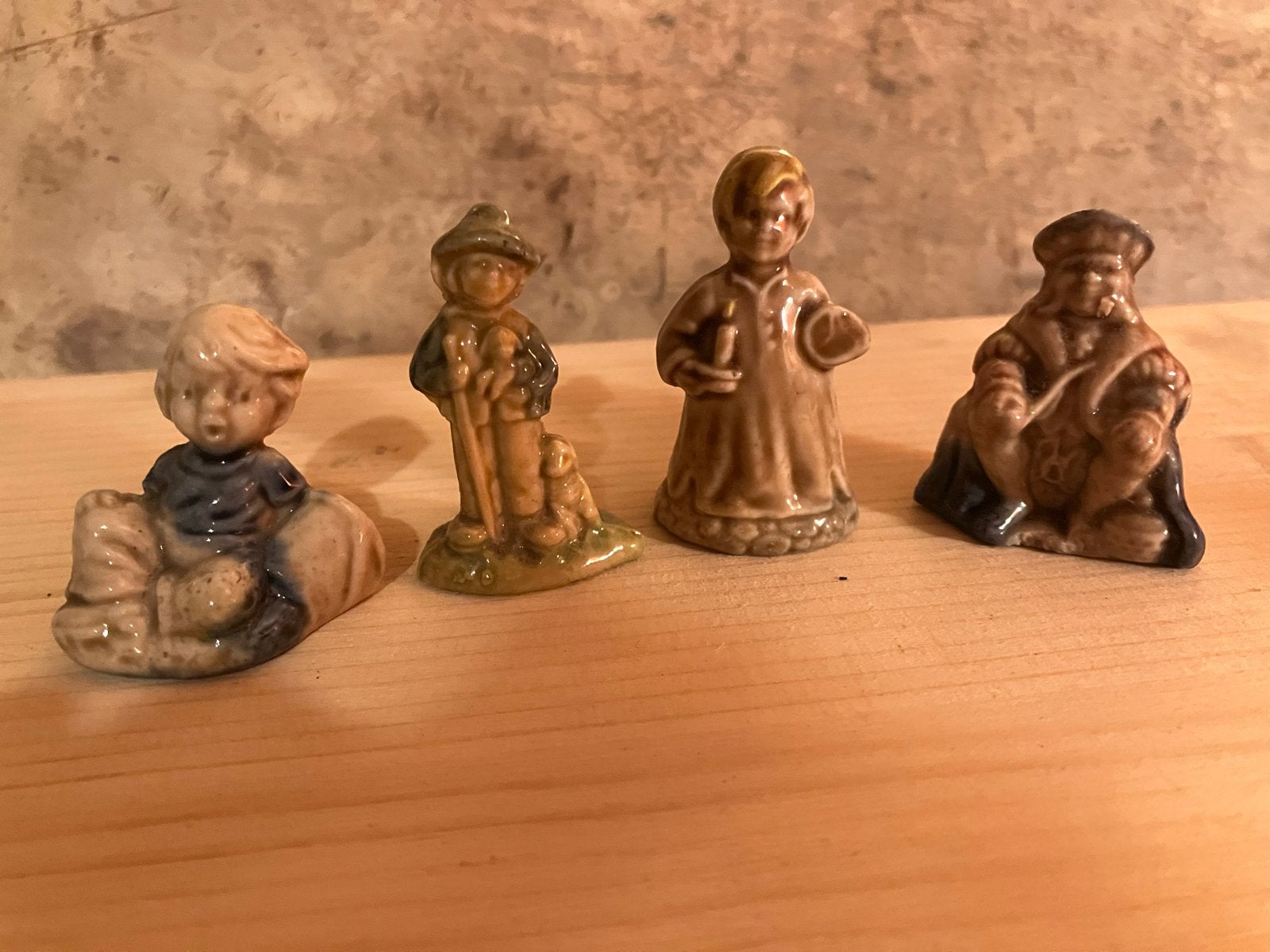 Set van 4 vintage Wade Whimsies beeldjes, Verzamelen, Ophalen of Verzenden, Gebruikt