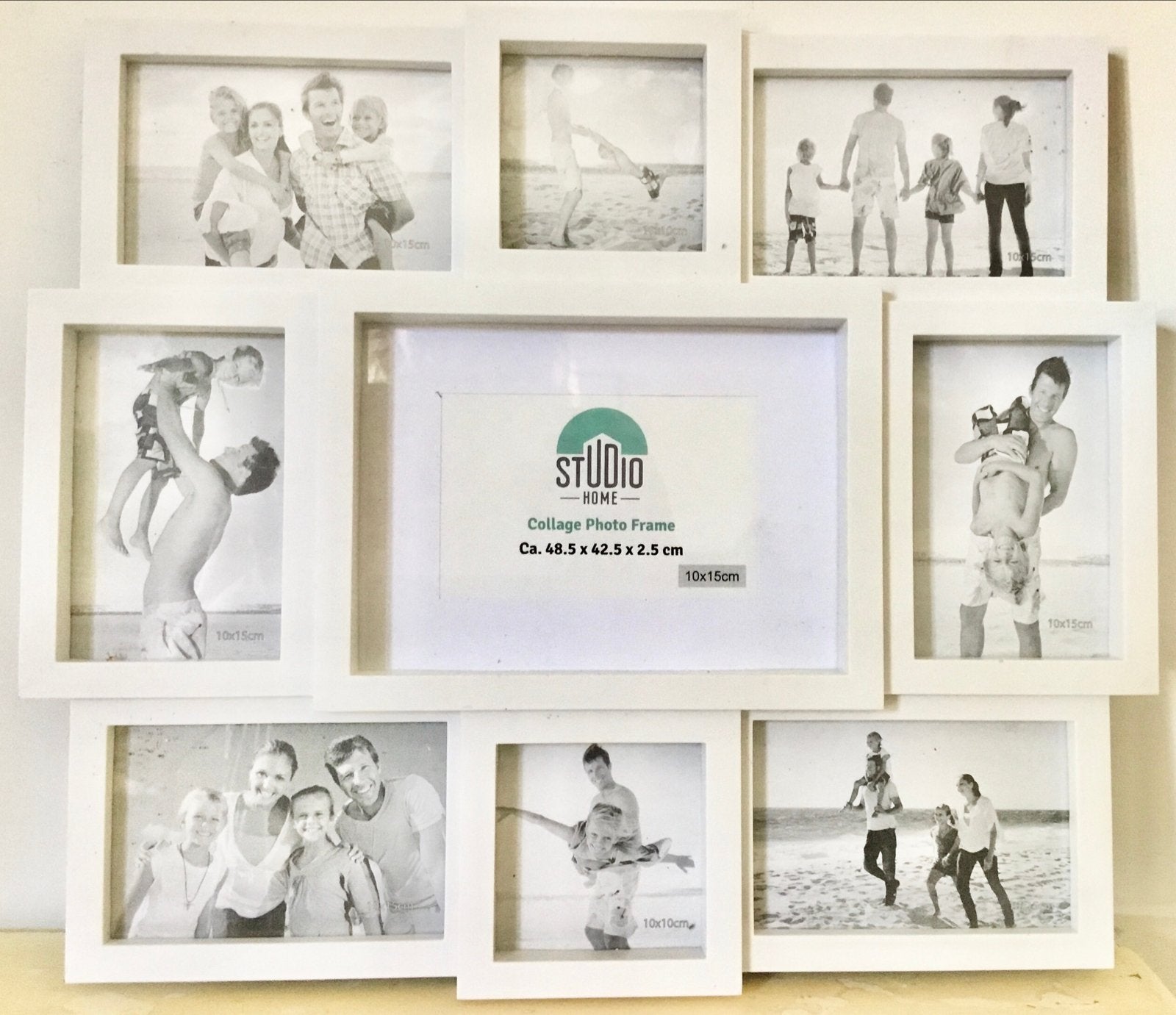 WITTE COLLAGE FOTO LIJST: VOOR FOTO’S VAN 10 X 15 EN 10 X 10, Collagefotolijst, Ophalen of Verzenden, Zo goed als nieuw, Voor meerdere foto's