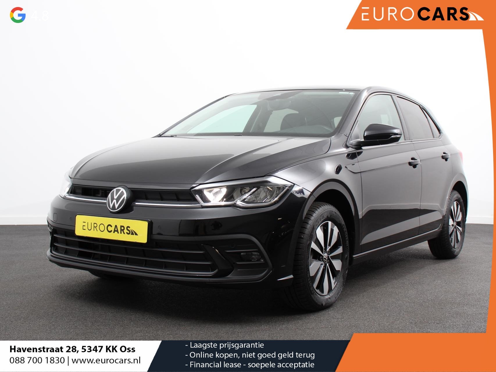 Volkswagen Polo 1.0 TSI Goal Automaat Navigatie Apple Carpla, Stof, Gebruikt, Zwart, 95 pk