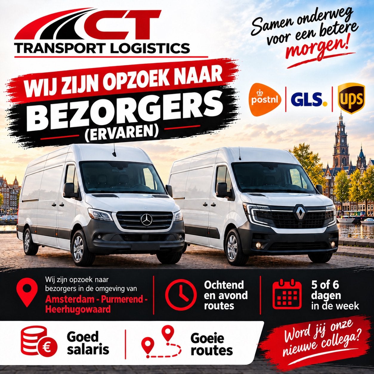Bezorgers gezocht Purmerend-Amsterdam-Heerhugowaard, Vacatures, Overige vormen, Overige uren, Vanaf 1 jaar, Overige niveaus