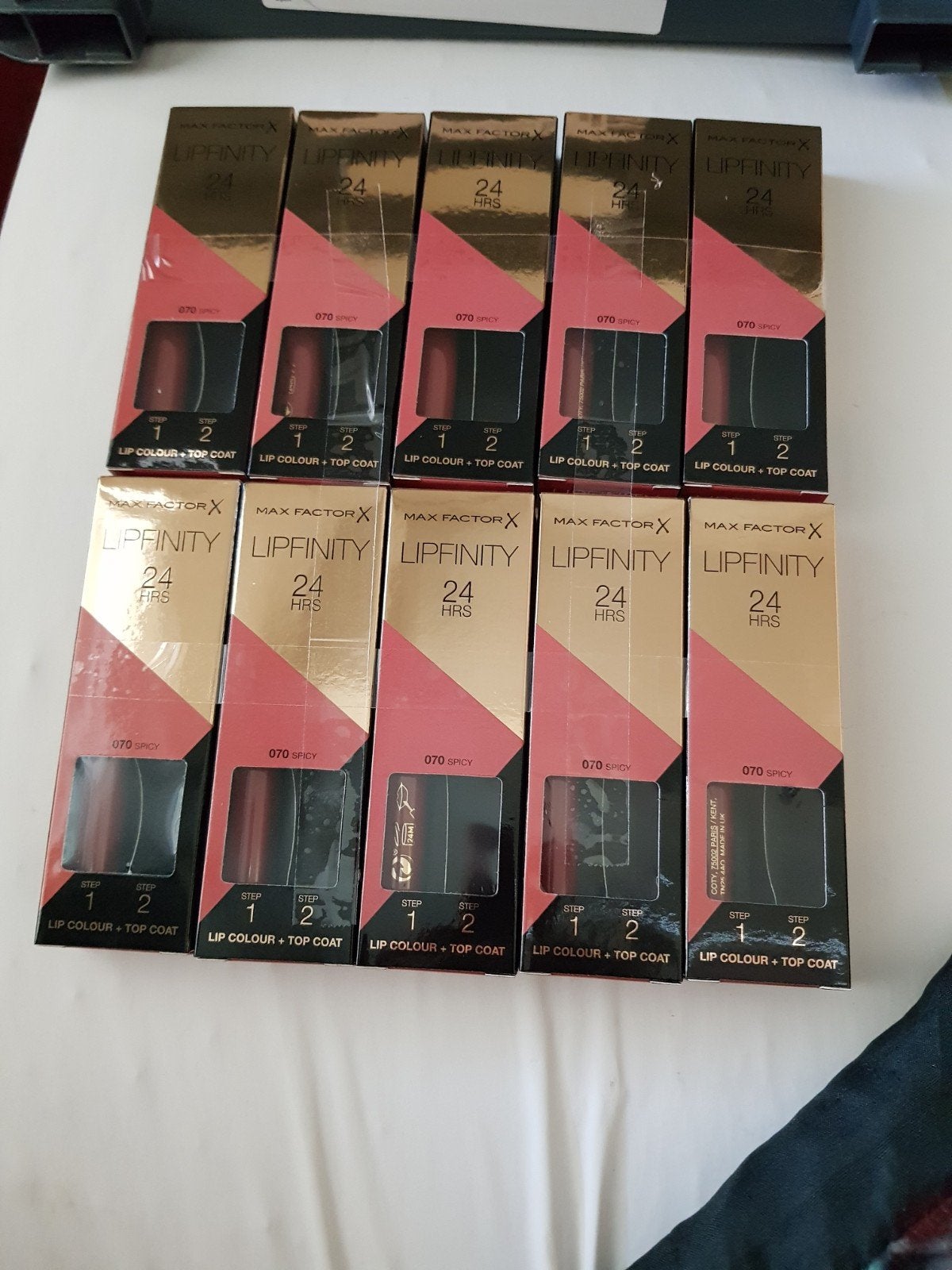 10 stuks maxfactor lipfinity zonder topcoat nr 070, Verzenden, Nieuw, Overige kleuren, Handen en Nagels