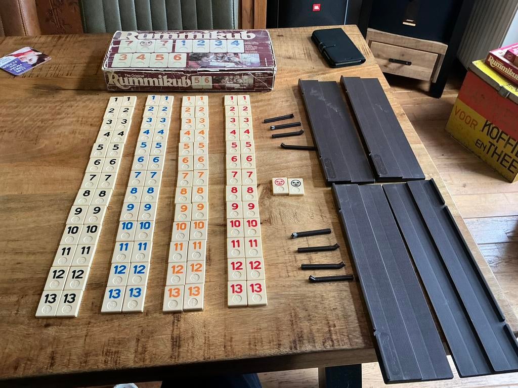 Rummikub grote stenen, Ophalen of Verzenden, Gebruikt