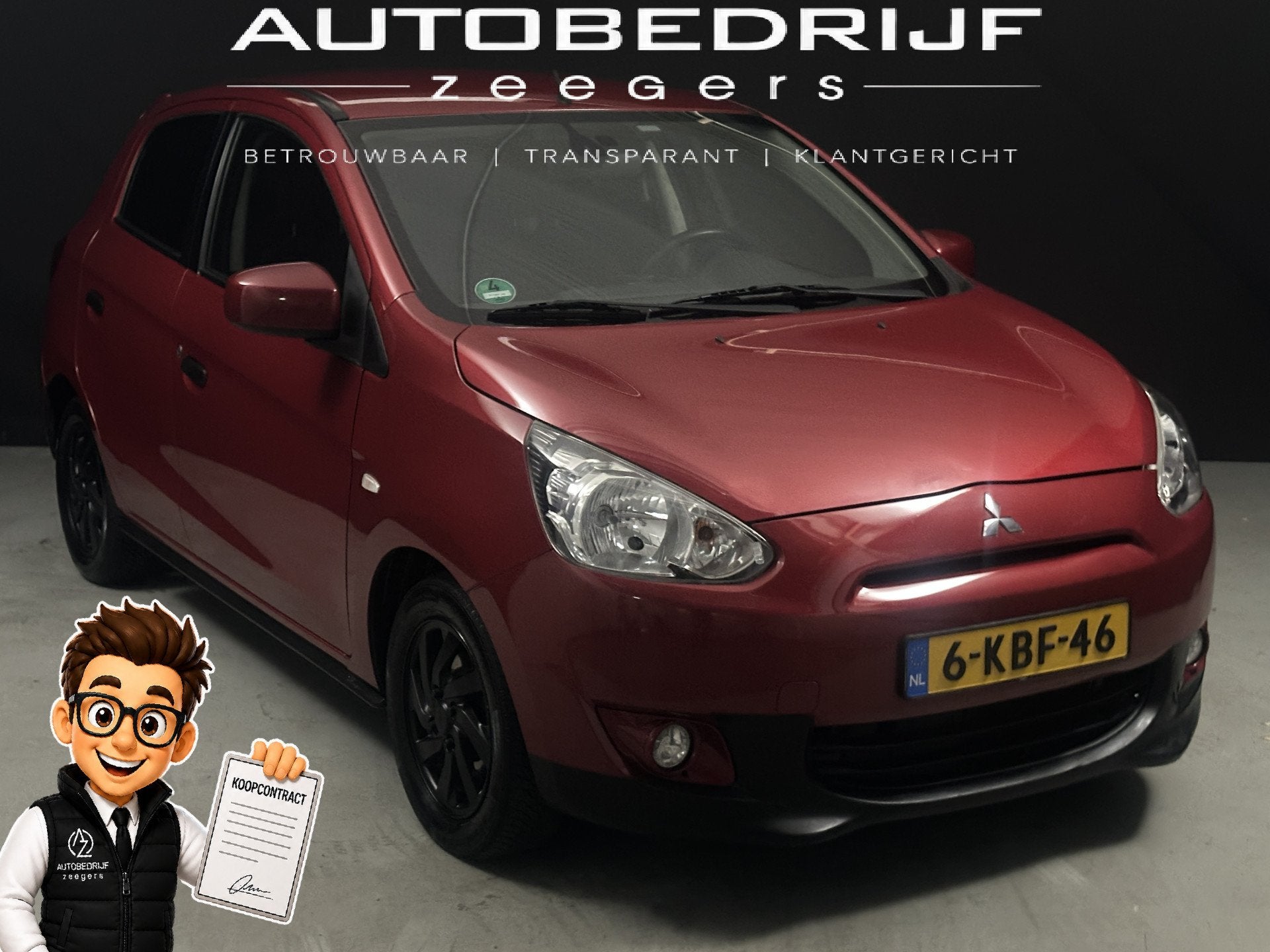 Mitsubishi Space Star 1.0 Intense *AC*NAP* (bj 2013), Voorwielaandrijving, Euro 5, Gebruikt, Origineel Nederlands