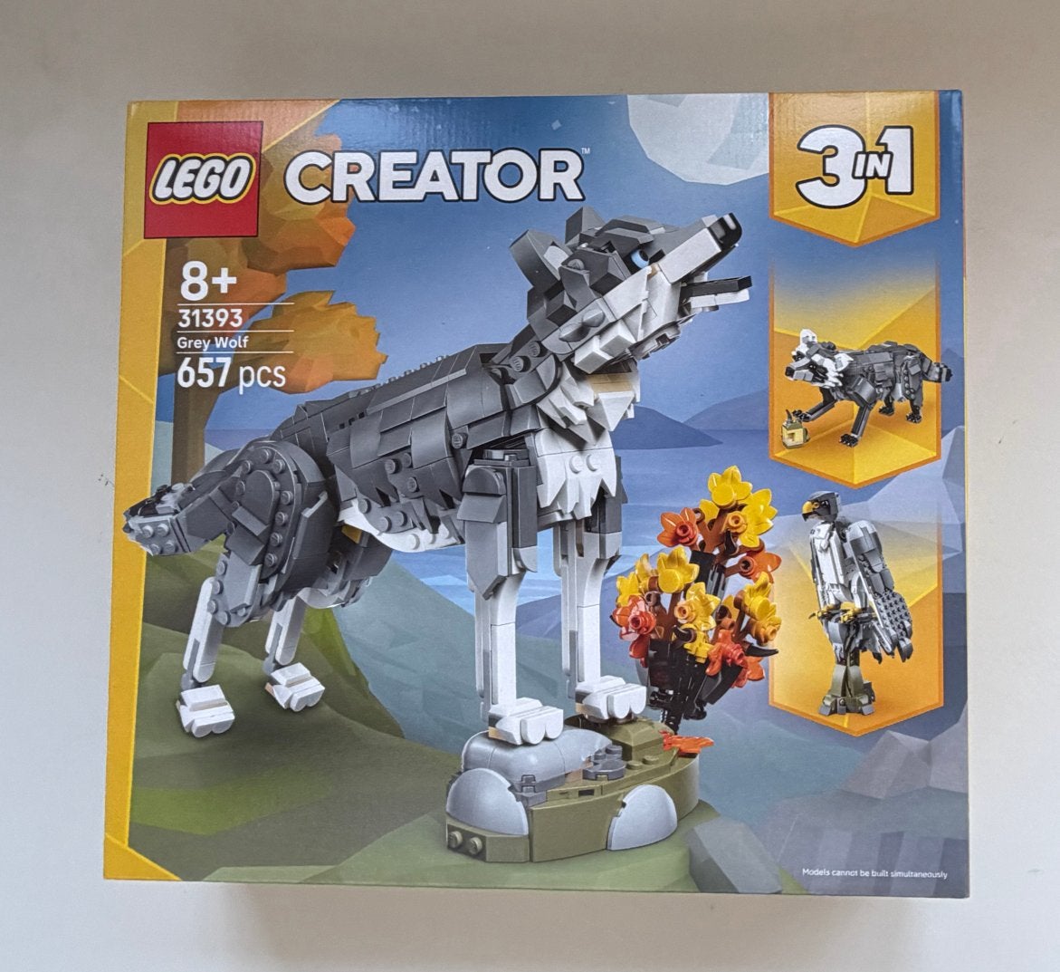 LEGO Creator 31393 Grey Wolf 3-in-1 set nieuw in doos!, Lego, Denemarken, Nieuw, Ophalen of Verzenden