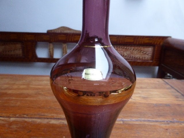 Sierlijk vormgegeven glazen karaf, made in Italy, Ophalen of Verzenden