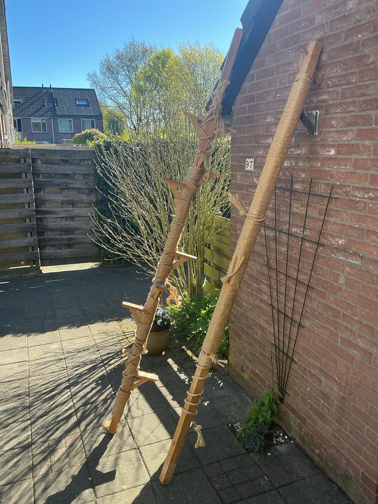Klim, krab en rustpalen voor poezen, Dieren en Toebehoren, Katten-accessoires, Gebruikt, Ophalen