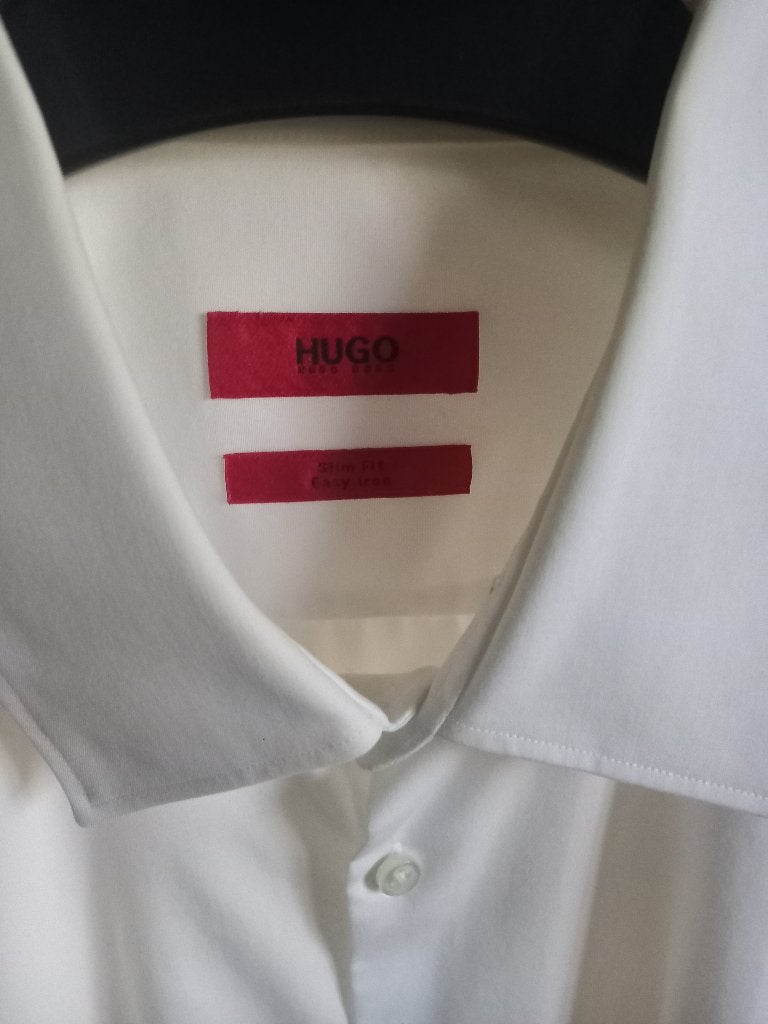 Hugo Boss red label overhemd maat 40, Wit, Zo goed als nieuw, Hugo Boss, Halswijdte 39/40 (M)