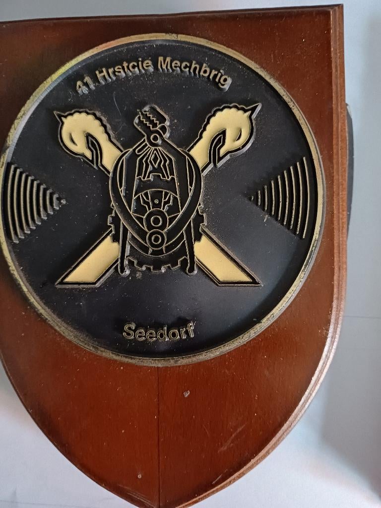 Militair herdenkingsschild van de 41e Herstel Compagie, Verzamelen, Militaria | Algemeen, Ophalen of Verzenden, Landmacht, Nederland