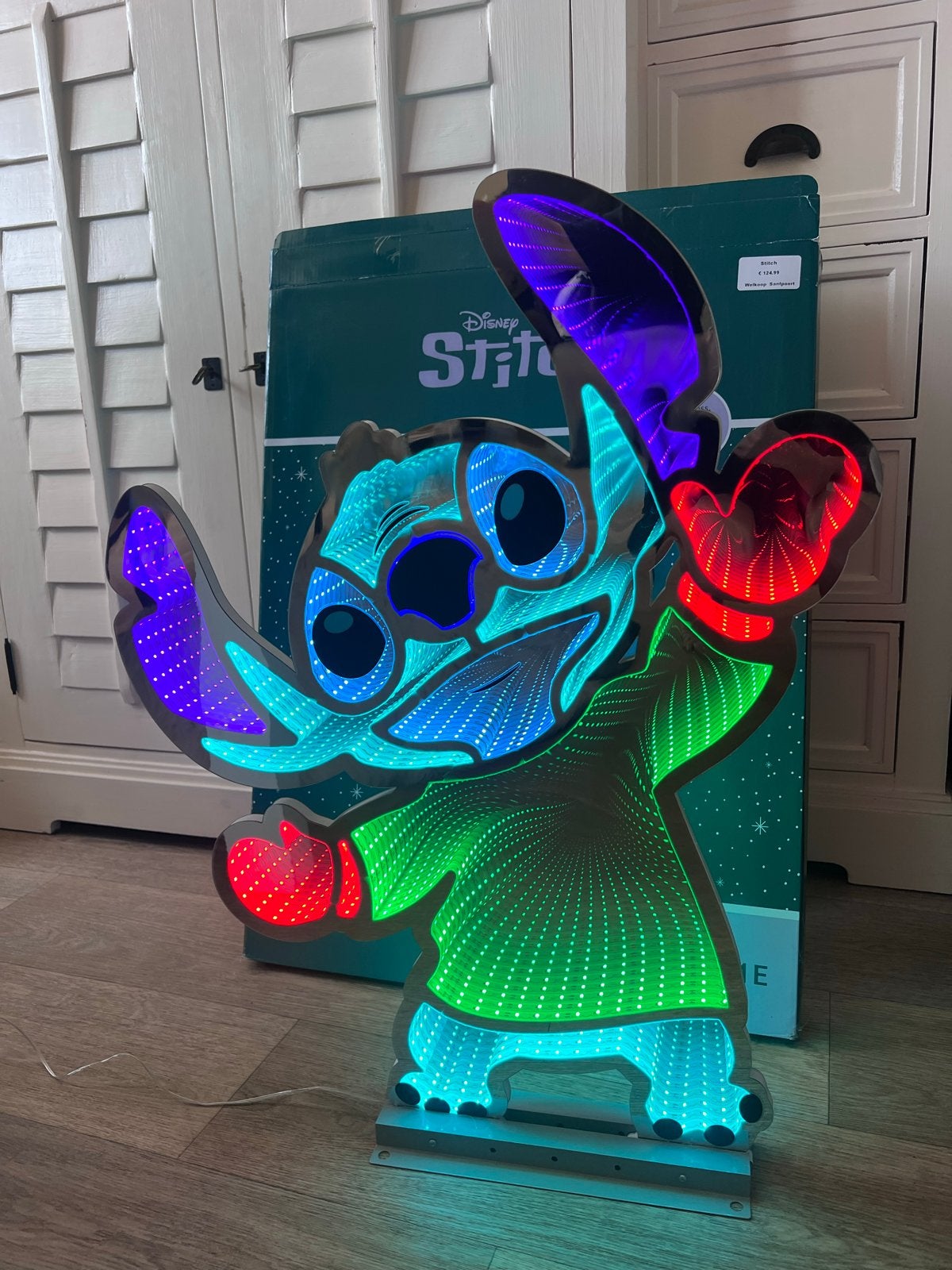Disney Stitch Infinity Spiegel LED Verlichting, Ophalen