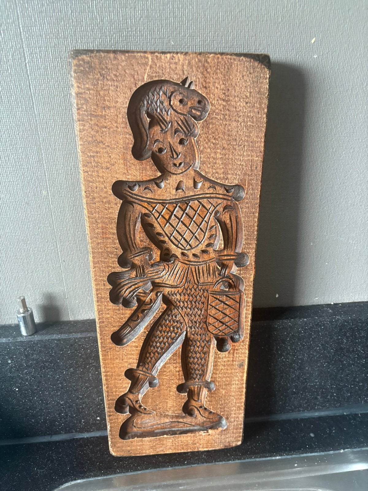 Oude speculaas pop,plank., Antiek en Kunst, Antiek | Keukenbenodigdheden, Ophalen