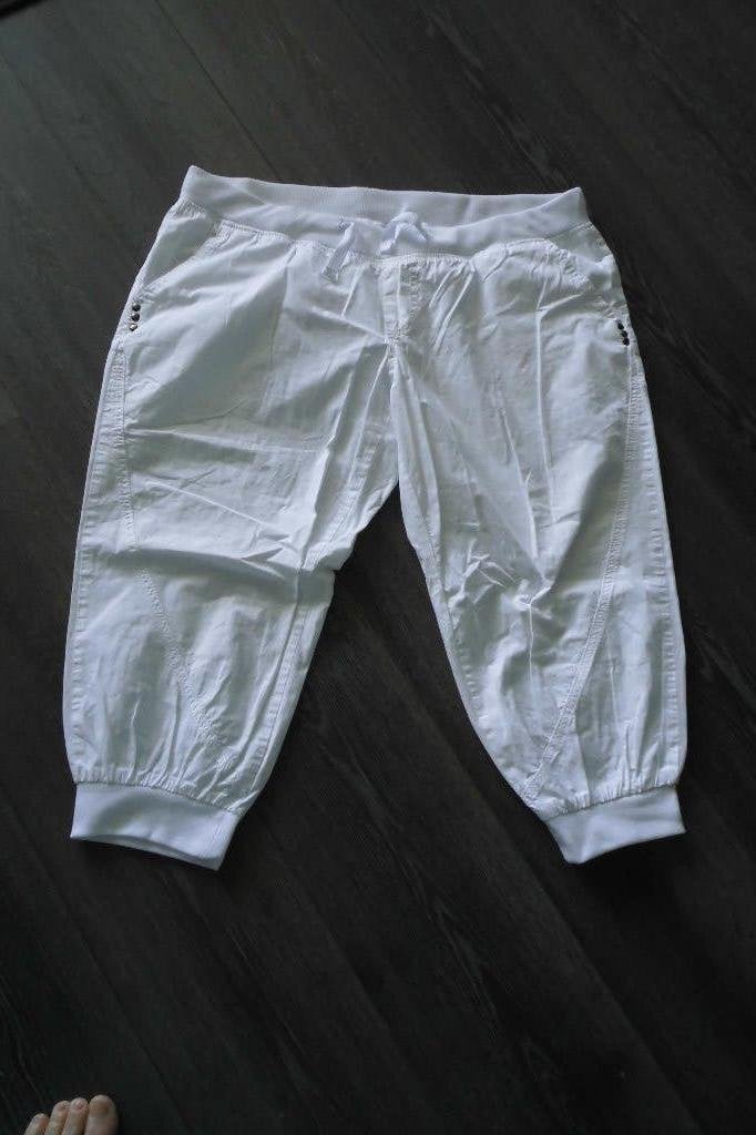 dames broek, Wit, Maat 42/44 (L), Ophalen of Verzenden, Driekwart