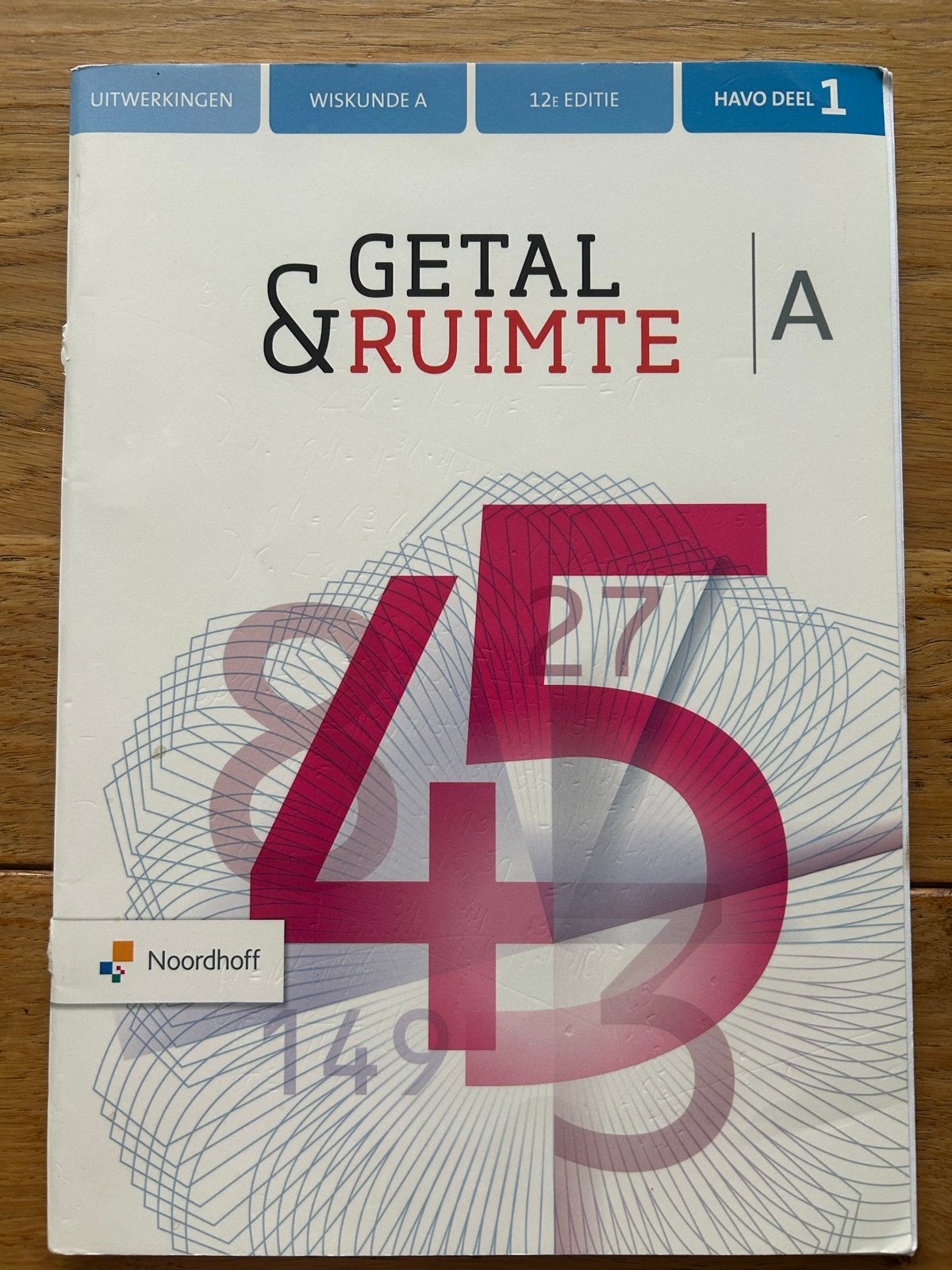 Getal & Ruimte Wiskunde A HAVO deel 1, 2 en 3 (12e editie), Boeken, Ophalen of Verzenden, Gelezen, HAVO, Wiskunde A