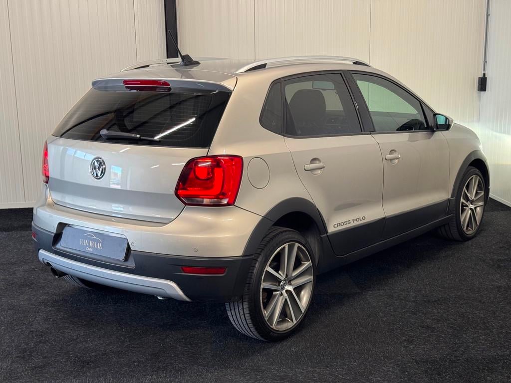 Volkswagen Polo 1.2 TSI Cross 2014 105PK DSG FULLOPTION|RIJK, Auto's, Euro 5, Zwart, Automatische klimaatregeling, Polo