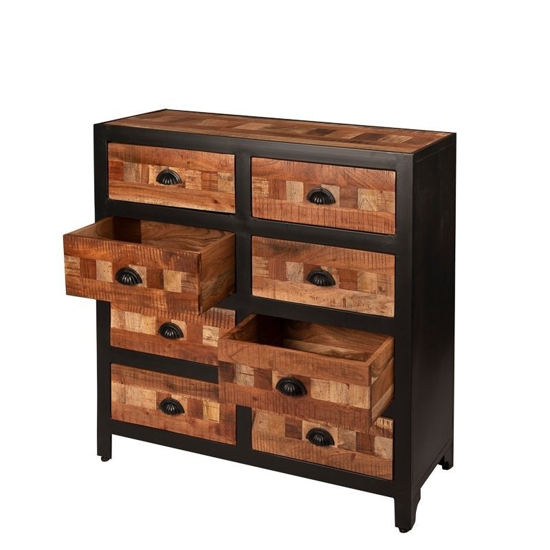 Vintage Look Houten Ladekast Retro Dressoir Industrieel, Overige houtsoorten, Info@dehanzeherten.nl, De Hanze Herten BV, 5 laden of meer