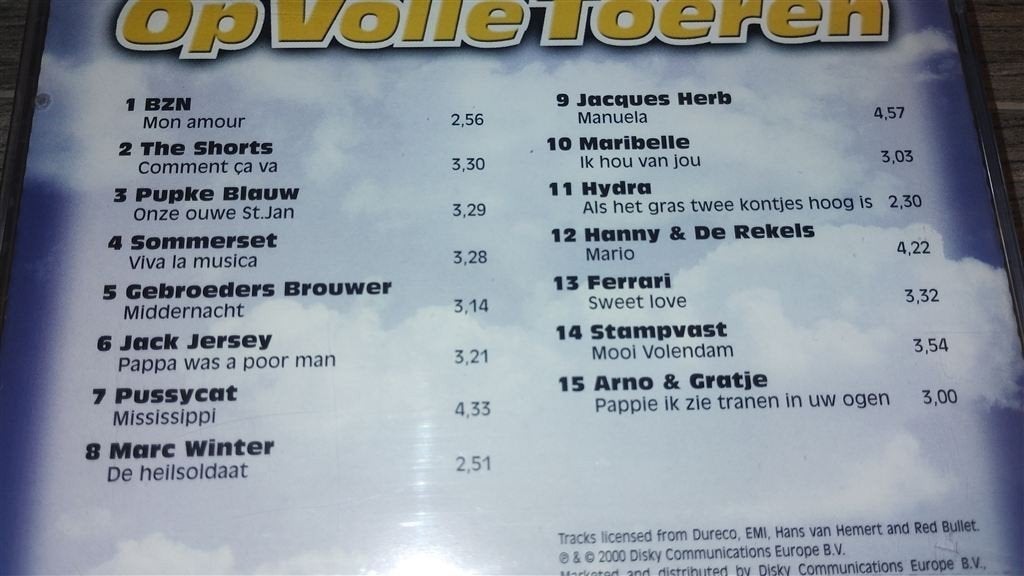 Op Volle Toeren 1 [NIEUW], Cd's en Dvd's, Ophalen of Verzenden, Gebruikt, Levenslied of Smartlap