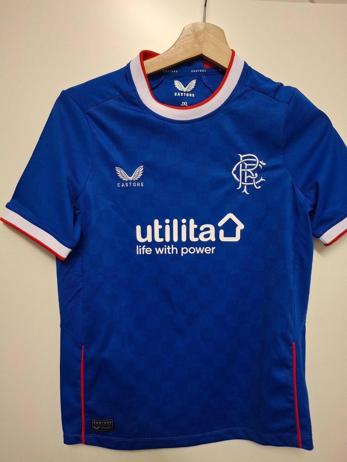 Glasgow Rangers voetbalshirt maat JXL jeugd, Ophalen of Verzenden, Shirt