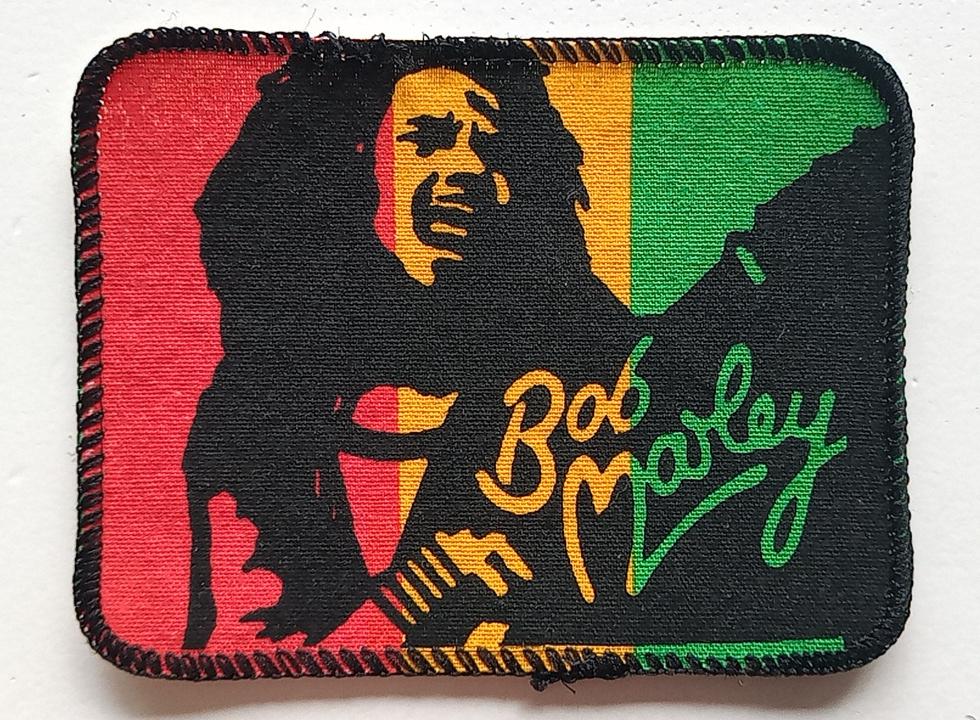 Bob Marley mooie zeldzame vintage 80's patch m416 reggae, Verzenden, Nieuw, Kleding
