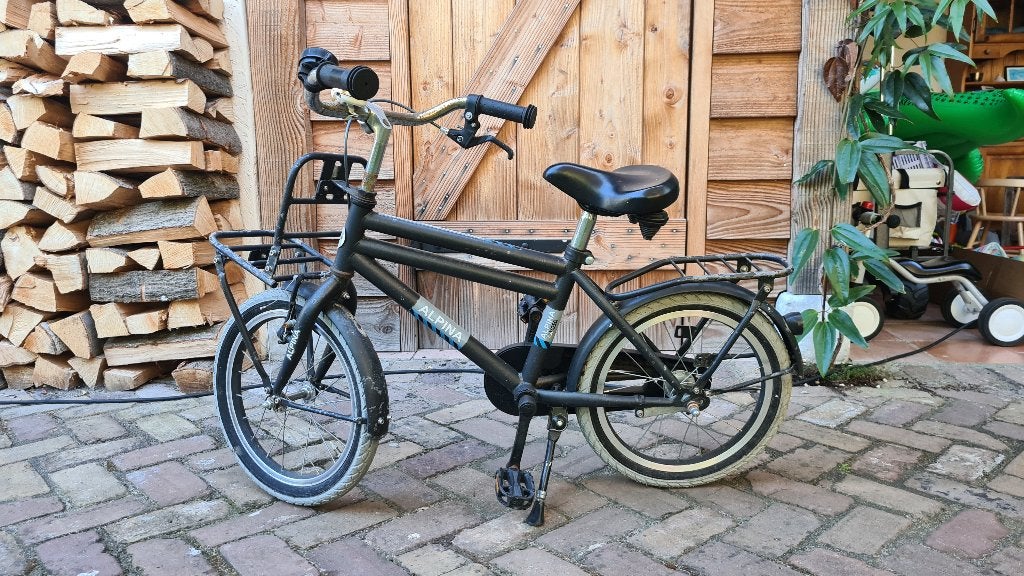 Alpina Cargo fiets zwart 16inch, Ophalen, Terugtraprem, Alpina, 16 tot 20 inch