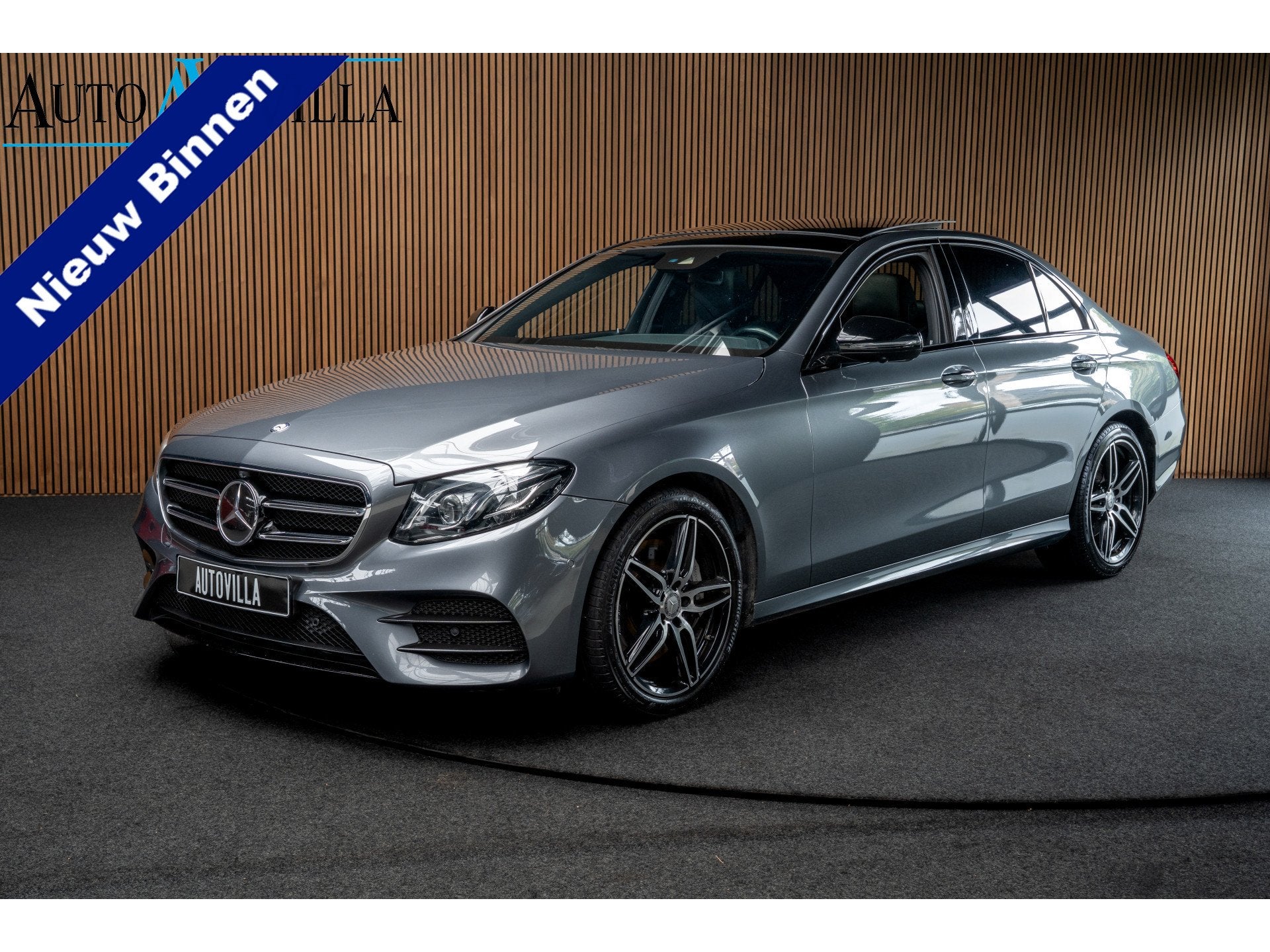 Mercedes-Benz E-Klasse 350 d AMG Panodak Leer 360 Burmester, Dealer onderhouden, Achterwielaandrijving, Gebruikt, 1700 kg