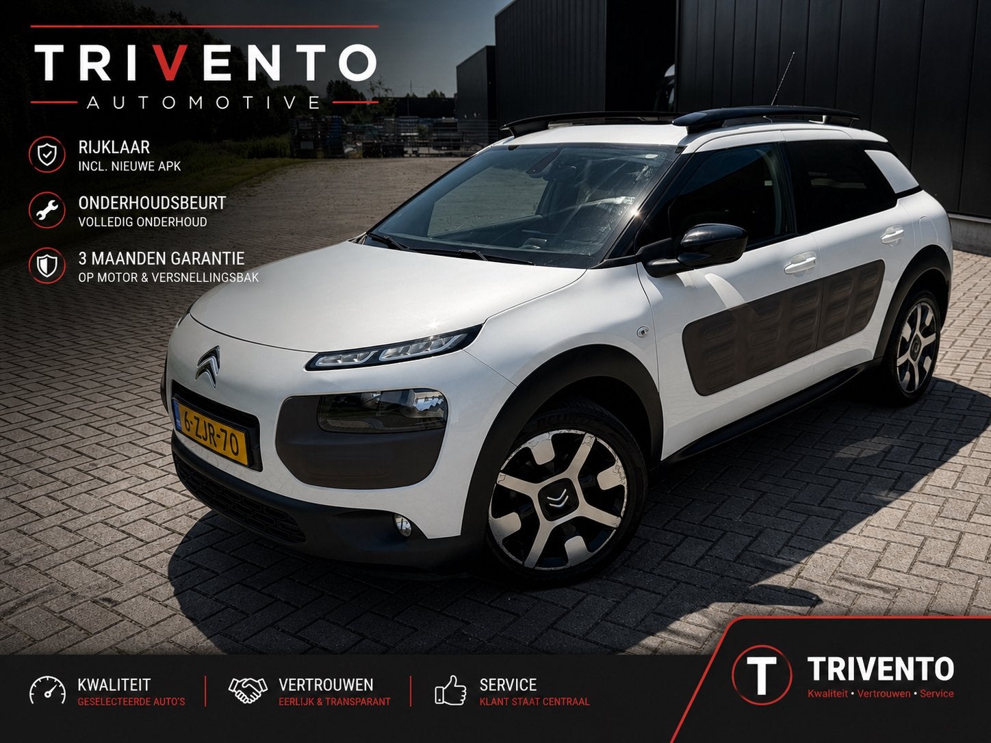 Citroën C4 Cactus 1.2 E-thp LEER/TREKHAAK/CAMERA, 40 €/maand, Euro 6, 1199 cc, 995 kg