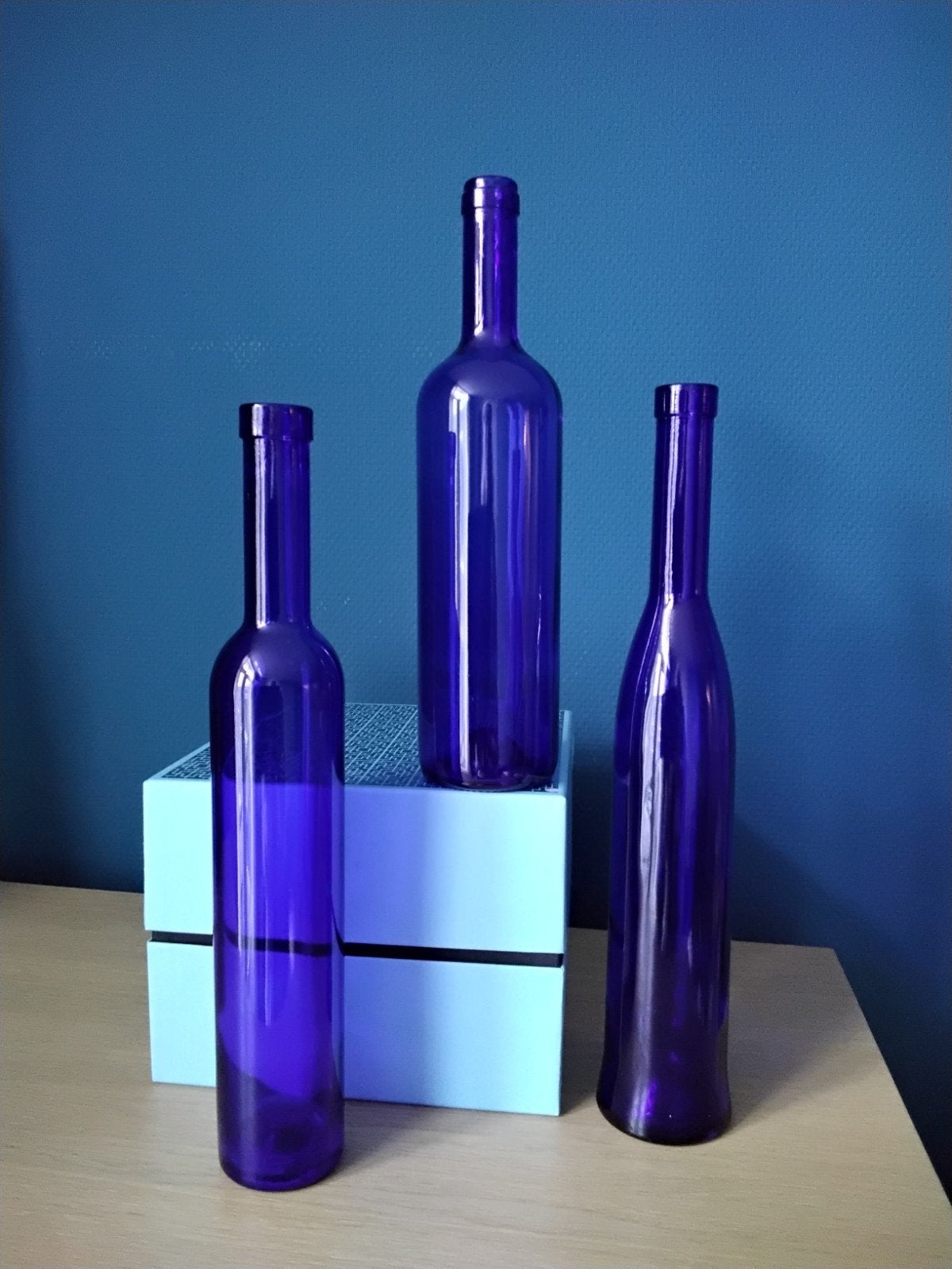 Wijnflessen, Huis en Inrichting, Woonaccessoires | Vazen, Ophalen, Overige kleuren, Glas