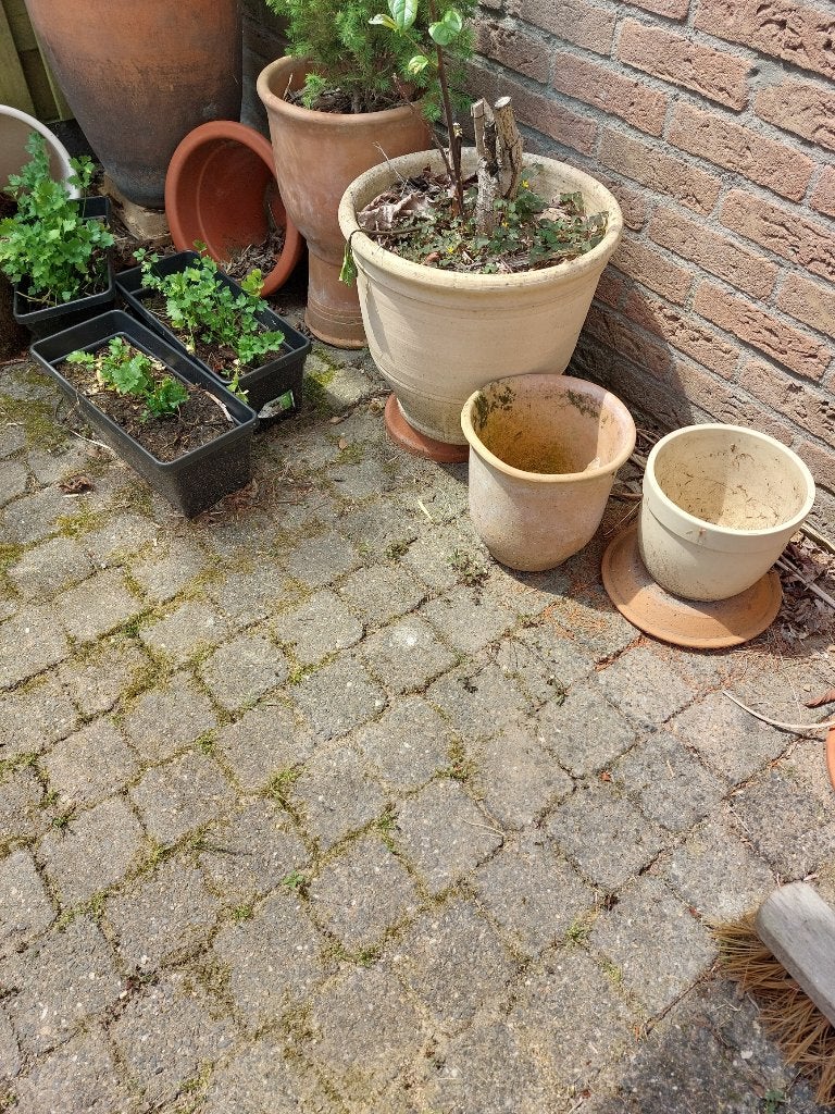 600 stenen 10x10 cm, Ophalen, Gebruikt, Klinkers, 5 tot 10 m²