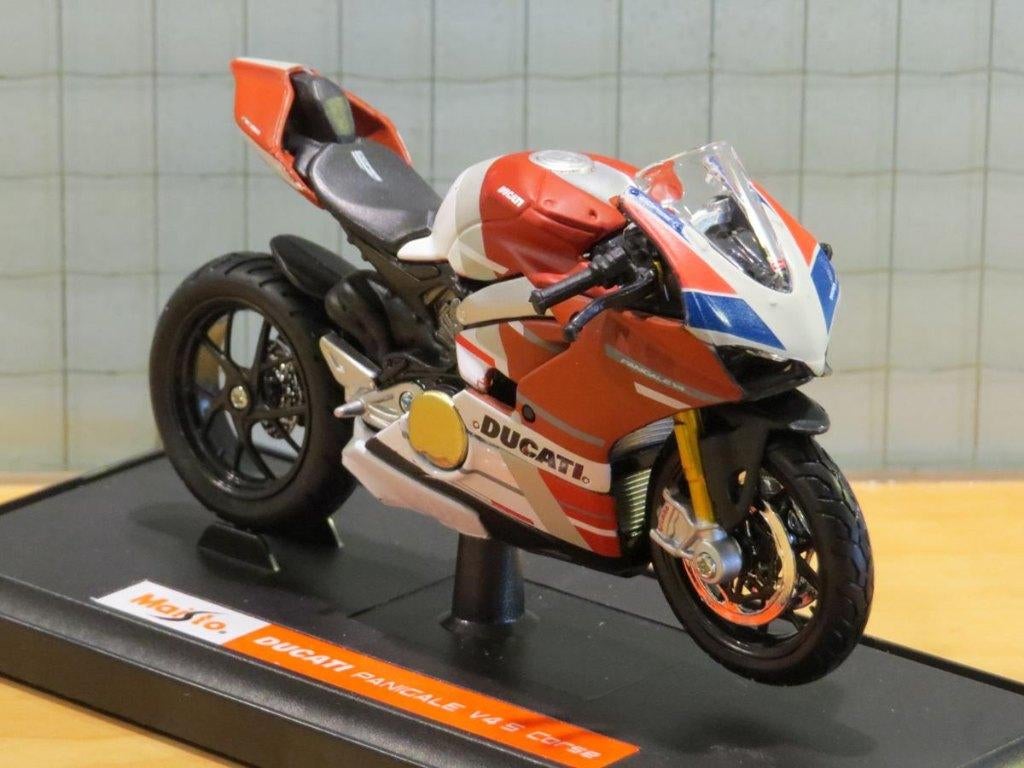 Ducati Panigale V4 S Corse 1:18 Maisto, Maisto, May Cheong Group France S.A.S., Nieuw, Ophalen of Verzenden
