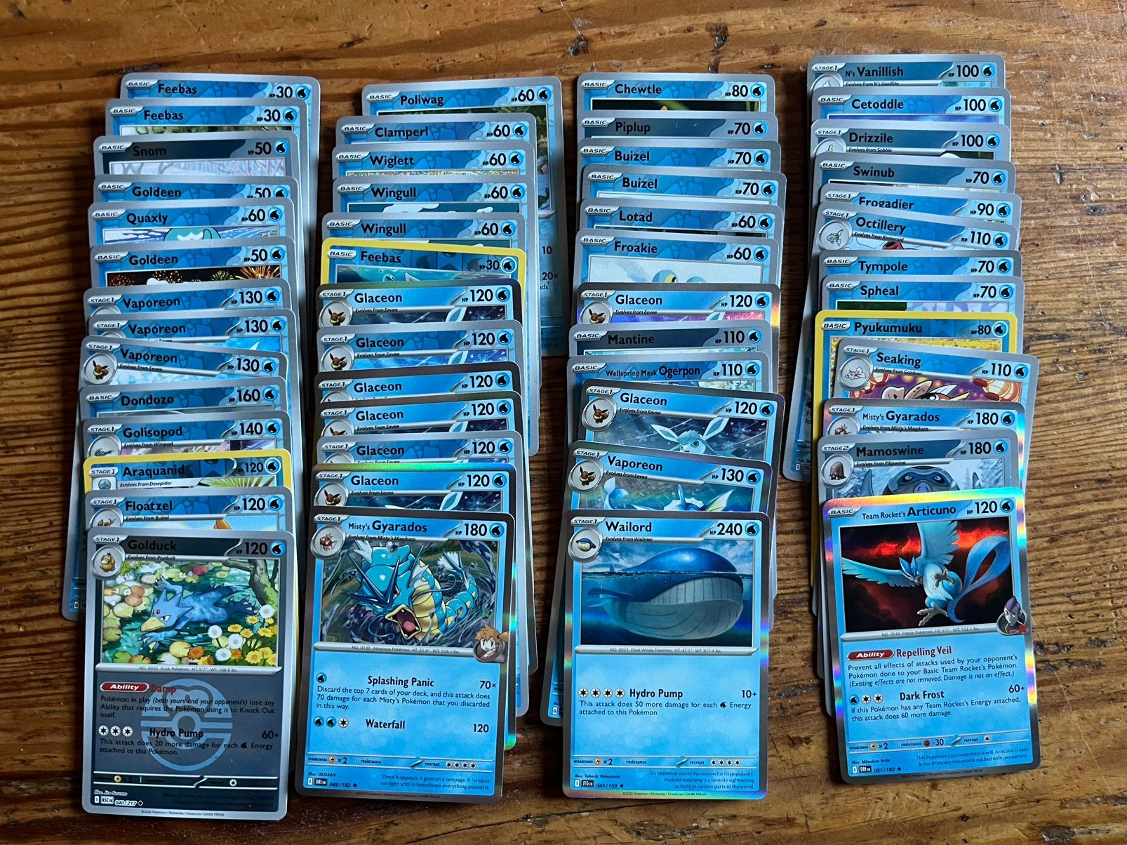 Pokemon kaarten holo reverse holo 52x water PACK FRESH !!, Ophalen of Verzenden, Nieuw
