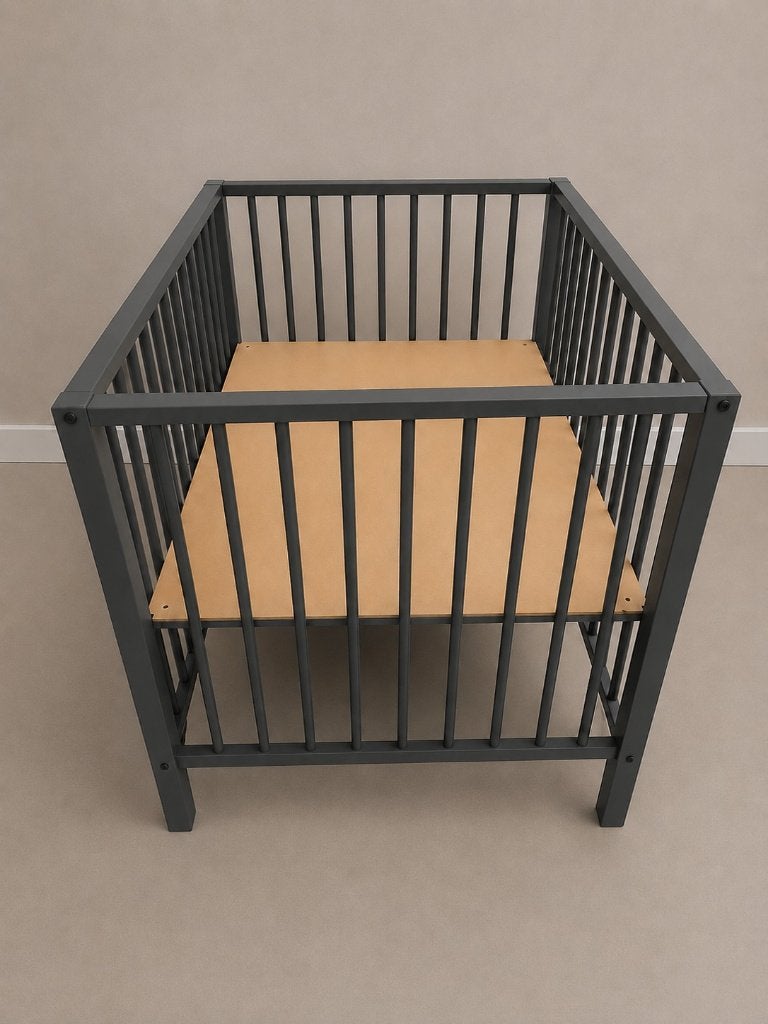 Timgro Europe Baby Robin box grijs / antraciet, Ophalen, Gebruikt, Rechthoekig, In hoogte verstelbaar