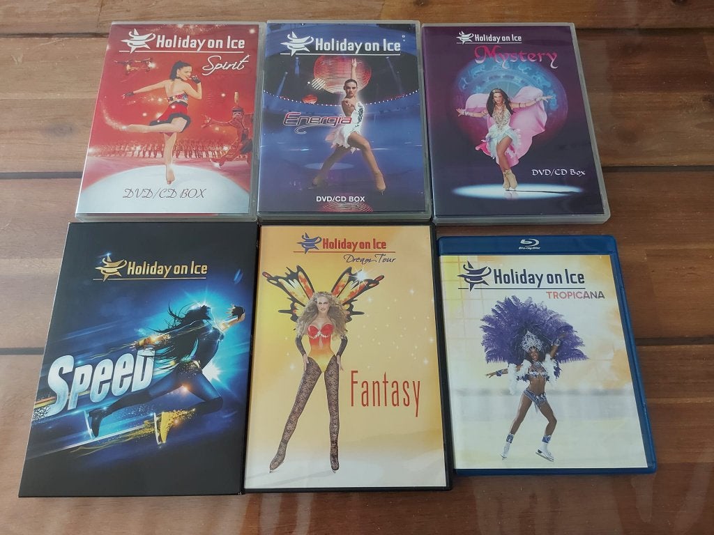 Holiday on ice - set van 5 DVD's + 1 Blu-ray zgan, Cd's en Dvd's, Alle leeftijden, Ophalen of Verzenden, Zo goed als nieuw