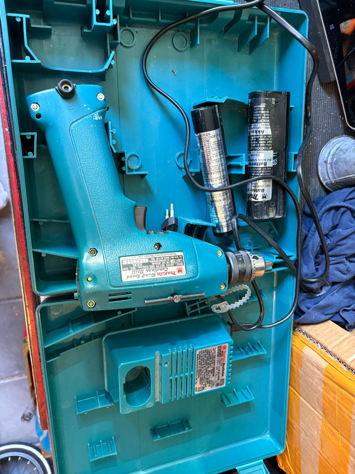 Vintage Makita 6012D Accu Boormachine Set (7.2V) - In Koffer, Ophalen of Verzenden, Gebruikt, Boormachine