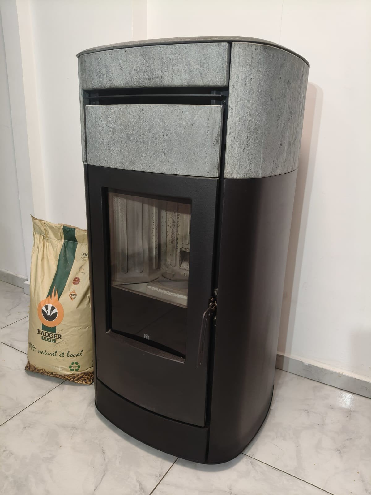 pelletkachel edilkamin vyda Evo 14.3 KW MET GRATIS LEVERING, Ophalen, Nieuw, Overige brandstoffen, Pelletkachel