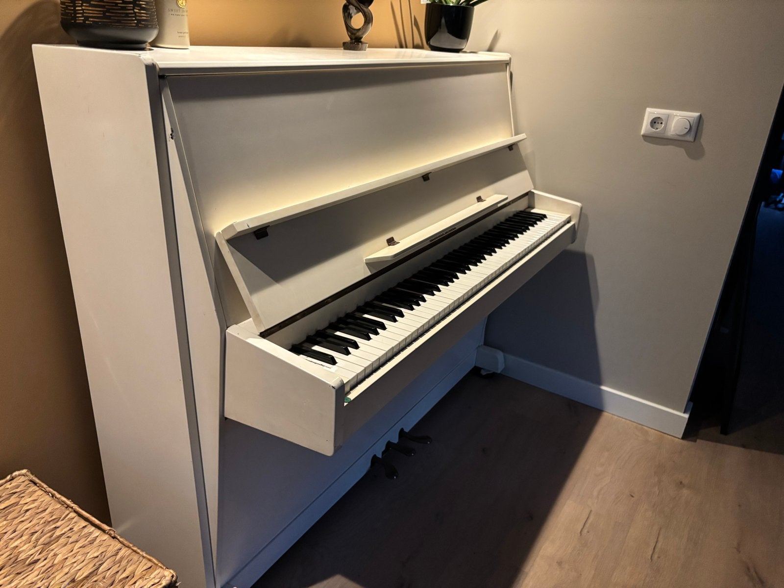 Witte Piano, Ophalen, Zo goed als nieuw, Wit, Piano