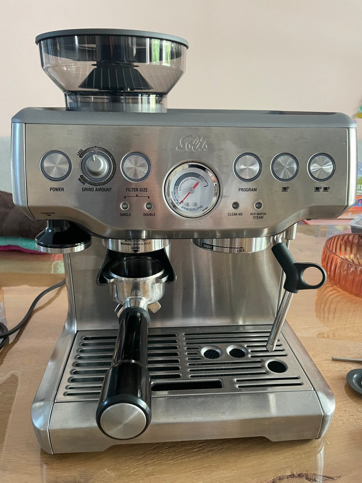 Solis Type 115A, Witgoed en Apparatuur, Koffiezetapparaten, Gebruikt, Espresso apparaat, Afneembaar waterreservoir, Koffiebonen