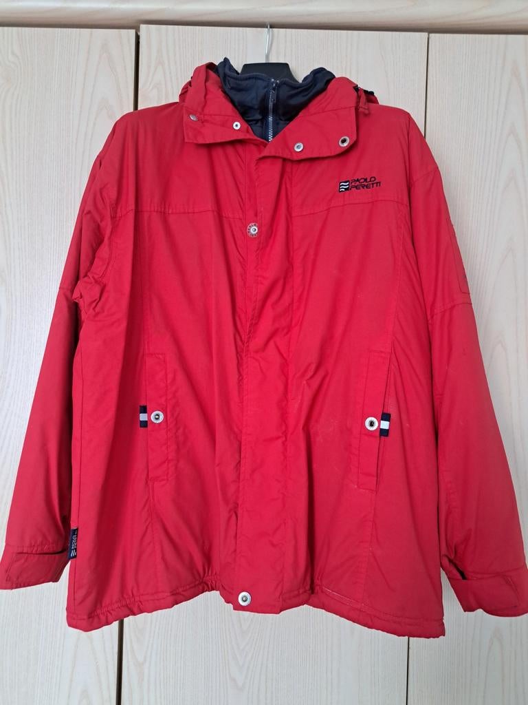 Rode jas met capuchon - Zo goed als nieuw, Paolo Feretti, Maat 56/58 (XL), Ophalen of Verzenden, Gedragen