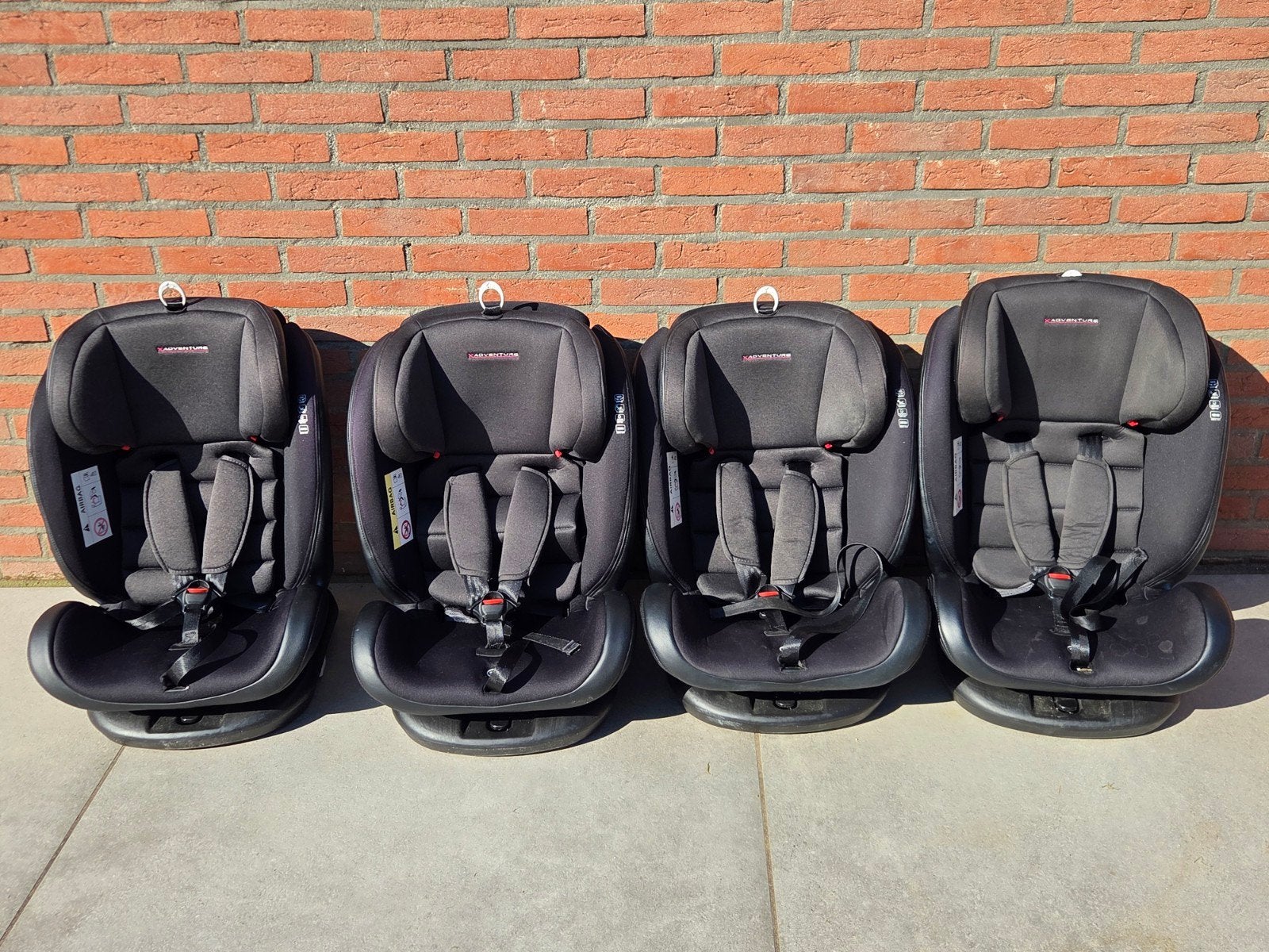 4 x Xadventure Quickfix Autostoel Groep 0-1-2-3, Ophalen, Gebruikt, Overige merken, Autogordel of Isofix