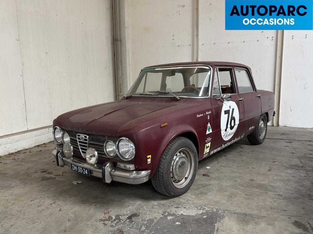 Alfa Romeo Giulia 1.3 L KLASSIEKER, OPKNAPPER, ZIE FOTO’S,, Auto's, Alfa Romeo, Bedrijf, Te koop, Giulia, Benzine, Sedan, Handgeschakeld