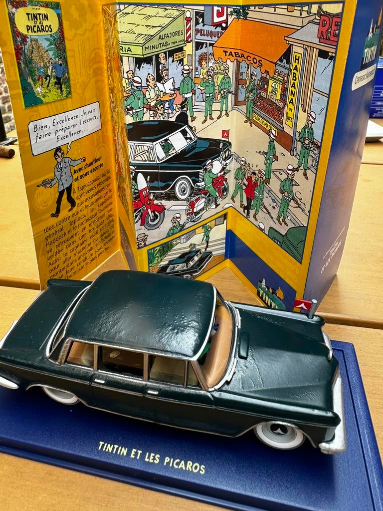 Kuifje auto 1:43 de mercedes 600 uit K en de picaro’s, Ophalen of Verzenden, Zo goed als nieuw