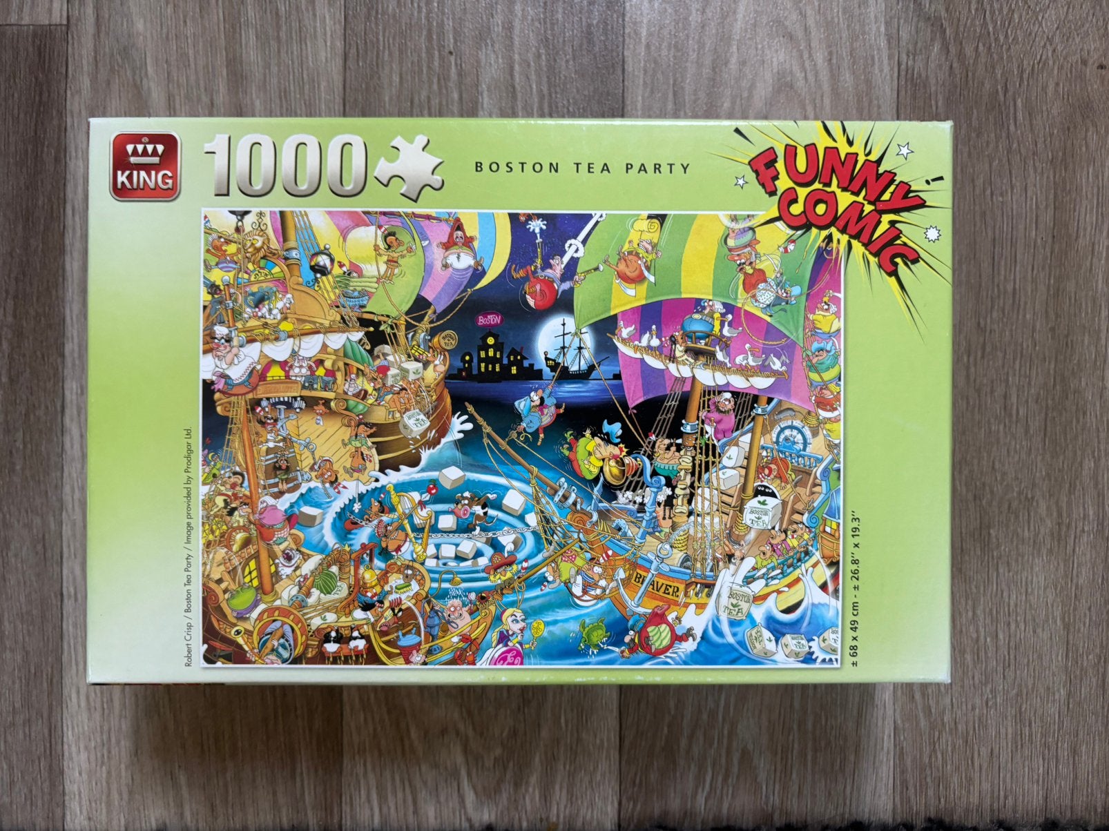 Legpuzzel King Funny Comic, Ophalen of Verzenden, 500 t/m 1500 stukjes, Zo goed als nieuw, Legpuzzel