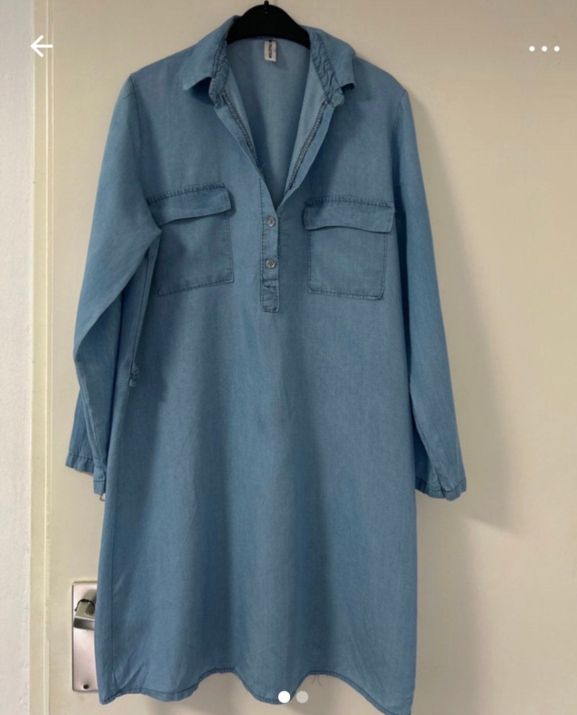 Dames spijkerjurk tuniek maat L New Collection blauw, Blauw, Maat 42/44 (L), Ophalen of Verzenden, Knielengte