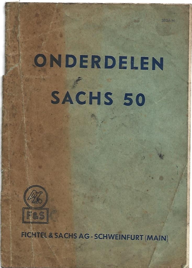 Sachs 50 onderdelen onderdelenlijst (7007z), Fietsen en Brommers, Ophalen of Verzenden, Gebruikt