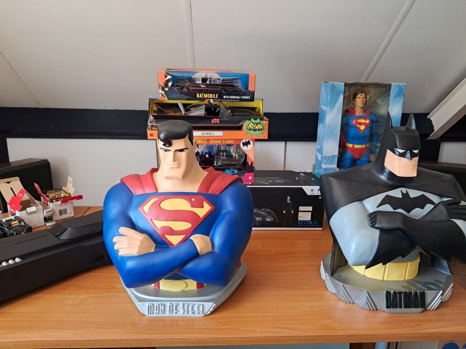 Warner Bros 1997 DC Comics 1/4 18inch Man of steel Buste, Ophalen, Eu, Gebruikt, Beeldje, Replica of Model